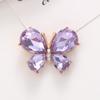 Yi Lian Nueva Gema de Cristal Zapatos de Agujero de Mariposa Accesorios DIY Carcasa de Teléfono Móvil Pegatina de Belleza Taladro Aleación de Zinc Taladro