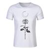 Comercio electrónico transfronterizo 2022 Europa y Estados Unidos nueva camiseta de hombre mano de esqueleto rosa impresión 3D cuello redondo manga corta tendencia callejera T