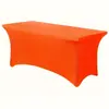 Suministro Directo Transfronterizo Cubre Mesa Elástico 6ft Hotel Exterior Evento de Boda Mantel Elástico Rectangular Cubre Mesa Listo para la Venta