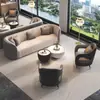 Recepção de Lobby de Hotel Sofá Salão de Beleza Recepção de Clube Escritório Negociação Loja Sofá Mesa de Centro Combinação