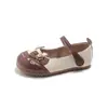 Sapatos de Couro para Meninas Primavera e Outono 2026 Novo Estilo Sapatos Infantis Cartoon Fofos de Princesa Solado Macio Estilo Escolar Sapatos Individuais