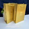 Em estoque bolsa para joias bolsa de papel para joias cartão de ouro de alta qualidade dourado fosco sacola de presente Fengxiang fabricantes atacado