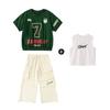 Ropa de moda hip-hop para niños ropa de práctica hiphop para niños verano niños hip-hop americano manga corta ropa para actuación del 1 de junio