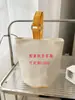 Bolsa Sacola de Presente Portátil Pequena Estilo Coreano Ins para Mulheres, Bolsa Simples Portátil de Lona, Grande Capacidade, Bolsa de Mão de Alto Valor