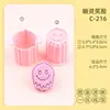 Moldes Divertidos de Pirulito com Rosto Sorridente Série 3D Rosto Sorridente Texto Girassol Mold DIY Bolo Impresso de Simulação
