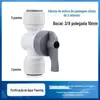 Purificador de água pressão barril válvula de esfera interruptor 2 pontos 3 pontos de armazenamento de água válvula de tanque de água purificador de água potável direto acessórios de conector de tubulação de água