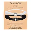 Pulsera Nueva de Grabado de Cuerda Estilo Milán de Amazon Bloque de Aleación Ajustable Pulsera Cruzada de Pareja para Hombres y Mujeres suit