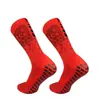 Meias de Futebol com Parte Inferior em Toalha Mesh, Meias de Futebol Antiderrapantes para Competição e Treino Profissional, Meias Grossas de Pegada Meio da Panturrilha