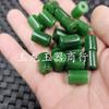 Jaspe de Taiwán Agujero Grande Passepartout Jade Cuentas Sueltas Cuarzo Verde Espinaca Jade de Roca Pilar Recto Cuentas de Barril Pulsera Joyería
