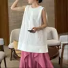 Impresionante Top sin Mangas con Espalda Descubierta para Mujer Moda Verano 2026 Ropa Exterior Holgada con Mangas Murciélago Espalda Hermosa Top de Vacaciones de Moda