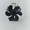 Ventilador de Calefacción para Estufa de Leña, Nuevo Modelo de Ventilador para Chimenea, Ventilador Térmico de Cinco/Seis Aspas, Nuevo Ventilador Transfronterizo para Chimenea