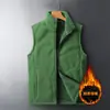 Chaleco Hombre talla extra Chaqueta Deportiva de Polar Chaleco Cálido con Forro de Polar de Invierno para Hombres de Mediana Edad y Mayores Chaleco