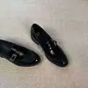 Mocassins MANYAN de Rattan Quadrados com Fivela Estilo Retro Francês Salto Bloco 3cm Versáteis para o Trabalho Sapatos Baixos da Moda