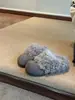 Versión de Piel Suave~Pantuflas Cerradas Peludas para Mujer, Nuevos Zapatos de Invierno sin Cordones con Forro Polar Añadido para Calidez, Zapatos de Algodón Estilo Birkenstock