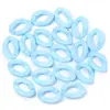 Plástico Acrílico Colorido Cor Sólida Fosco Corrente Corrente DIY Anel Aberto Bolsas de Joias Pequenos Acessórios Atacado