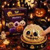 Nuevo regalo transfronterizo de Halloween: Juguete de apretar con forma de dumpling aterrador en una caja de regalo, con función de rebote
