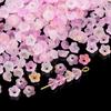 Acrílico degradado salpicado de oro lirio orquídea con cuentas sueltas para joyería DIY accesorios flor artificial pendientes collar material
