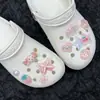 Acessórios para Sapatos Croc Flor de Sapato Fivela de Sapato DIY Coração Girly Flor Rosa Borboleta Acessórios Decorativos Removíveis e Adaptáveis a Sapatos Croc