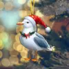 Nuevo Adorno Colgante de Animales Planos de Acrílico Transfronterizo Mundo Animal Fiesta Navideña Decoración de Árbol de Navidad Colgante Dibujos Animados
