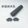 Protector de Esquina en Forma de Arco para Esquinas de Cama de Aleación de Aluminio Gris Oscuro de 18 mm, Conector de Ferretería para Muebles de Extremo de Cama con Esquina R Recta Anti-Colisión