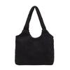 Bolso de mano de pana de gran capacidad, estilo europeo y americano, moderno, informal, de lona, sencillo, para mujer.