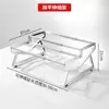 1/9 Rack de Bandejas de Porção em Aço Inoxidável Loja de Chá com Leite Caixa de Geleia Estação de Ingredientes e Temperos Caixa de Porção Comercial