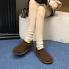 Nuevos Zapatos Casuales de Felpa y Algodón 2026 para Mujer Papa Pequeña Slip-on Engrosados Calientes para Nieve Invernal Zapatos de Algodón Retro