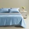 Juego de Tres Piezas de Funda Nórdica y Funda de Almohada de Color Sólido Refrigerante 100% Fibra de Lyocell, Soporte Transfronterizo para Personalización OEM/ODM