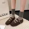 Zapatos Mary Jane para Mujer con Cordones de Encaje Francés Retro Lunares Nuevo Estilo Otoño Zapatos Planos de Ballet Planos Franceses Corte Bajo 2026