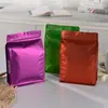 Bolsas de Ocho Lados con Apertura Lateral Auto-Sellables para Snacks, Granos de Café, Bolsas Recubiertas de Aluminio, Té y Bolsas de Plástico para Empaque de Alimentos con Sellado