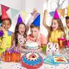 Mm005 Set de Fiesta Carnaval Cumpleaños Hb Bandera Banner 8 Personas Set de 4 Piezas Plato de Papel Vaso de Papel de Seda