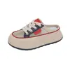 Sandalias de Suela Gruesa W520 para Mujer 2025 Nuevo Verano Ropa de Exterior Sandalias Baotou Malla Transpirable Medias Zapatillas de Media Pierna