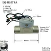 Sensor de Caudalímetro de Agua de Acero Inoxidable 304 de 4 Puntos y 2 Pulgadas Dj-Hsta, Resistente a la Temperatura hasta 80 Grados, Eje de Cerámica, Reducción de Ácidos Débiles y Contaminación