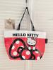 Bolsas Sanrio Genuine Autorizadas Cute Kulomi Bolsa de Compras Portátil Dobrável Bolsa de Ombro Portátil Nova