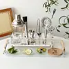 Conjunto de Coqueteleira de Aço Inoxidável, Coqueteleira, Ferramentas para Misturar Coquetéis, Copo Coqueteleira Profissional com Manivela Manual, Bar 1