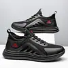 Sapatos Masculinos Transfronteiriços, Sapatos Casuais Confortáveis com Cadarço, Bico Redondo Moderno, Estilo Celebridade da Internet, Leves e Respiráveis, Tênis Esportivos Masculinos para Atacado
