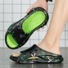 Plus size 47 Chinelos Masculinos Verão Novo Camuflagem Casual Esportes Uma Palavra Arrastar Homens e Mulheres Antiderrapantes Sapatos de Praia à Beira-mar Cross-Border