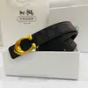 Atacado do Fabricante Moda Clássica Estilo Coreano Tendência Cinto da Marca C com Fivela Lisa para Mulheres, Cinto de Cintura Elegante e Versátil