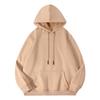 Sudadera con Capucha de Algodón Puro Deportiva Estampado Personalizado Logo Ropa de Trabajo Otoño e Invierno Chaqueta de Manga Larga Uniforme de Clase Sudadera con Forro Polar para Hombre