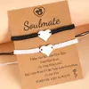 Pulsera de Pareja Nuevo Amor Transfronteriza Creativa Europea y Americana de Acero Inoxidable con Forma de Corazón Hueco Pulsera Tejida Femenina Venta Directa de Fábrica