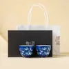 Juego de Tazas de Té de Cerámica con Flores y Mariposas del Fabricante, Taza de Anfitrión Personalizada de Alta Gama para Mujeres, Regalo para Invitados