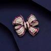 Broche Lazo de Diamantes Completos, Nicho, Elegante, Elegante, Elegante Ramillete, Broche de Solapa de Moda, Ropa al Por Mayor para Hombres y Mujeres
