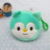Bolsa de moedas criativa/porta-chaves clutch semicircular espesso brinquedo de pelúcia de desenho animado bolsa de moedas presente