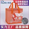 Bolsa No Tejida Recubierta, Bolsa Aislante de Algodón Perlado con Película de Aluminio, Bolsa Impermeable Desechable con Cierre para Comida para Llevar, Entrega al por Mayor