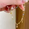 Pulsera de estrella de cuentas de colores estilo Ins para mujer 2026 nuevo diseño de nicho pulsera de pulsera de temperamento de alta gama joyería