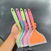 Pala de silicona resistente a altas temperaturas, sartén antiadherente, pala para panqueques, pala de silicona de boca ancha para hornear Yuzi, pala para freír integrada de dos colores, utensilios de cocina