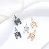 Colgante de letra pequeña estilo Chanel con perla Dai Guo Accesorios para joyería DIY Cobre electrochapado Cristal Accesorios de piedra natural