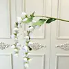 Campanilla de viento colgante de simulación Lirio del valle Boda Flores artificiales Decoración de techo de salón de bodas Flores de simulación colgantes Escaparate Decoración suave