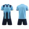 Novo Conjunto de Uniforme de Futebol Personalizado Secagem Rápida Respirável Manga Curta Camisa de Futebol para Adulto Uniforme de Treinamento Uniforme de Time Roupa Esportiva