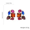 Pendientes Redondos de Plata Europeos Retro con Aguja Plateada Incrustaciones de Diamante Forma de Gota de Agua Pendientes de Botón Colgante Exquisitos y de Moda Accesorios para Pendientes de Lujo Ligero y Acabado de Alta Gama para Mujer